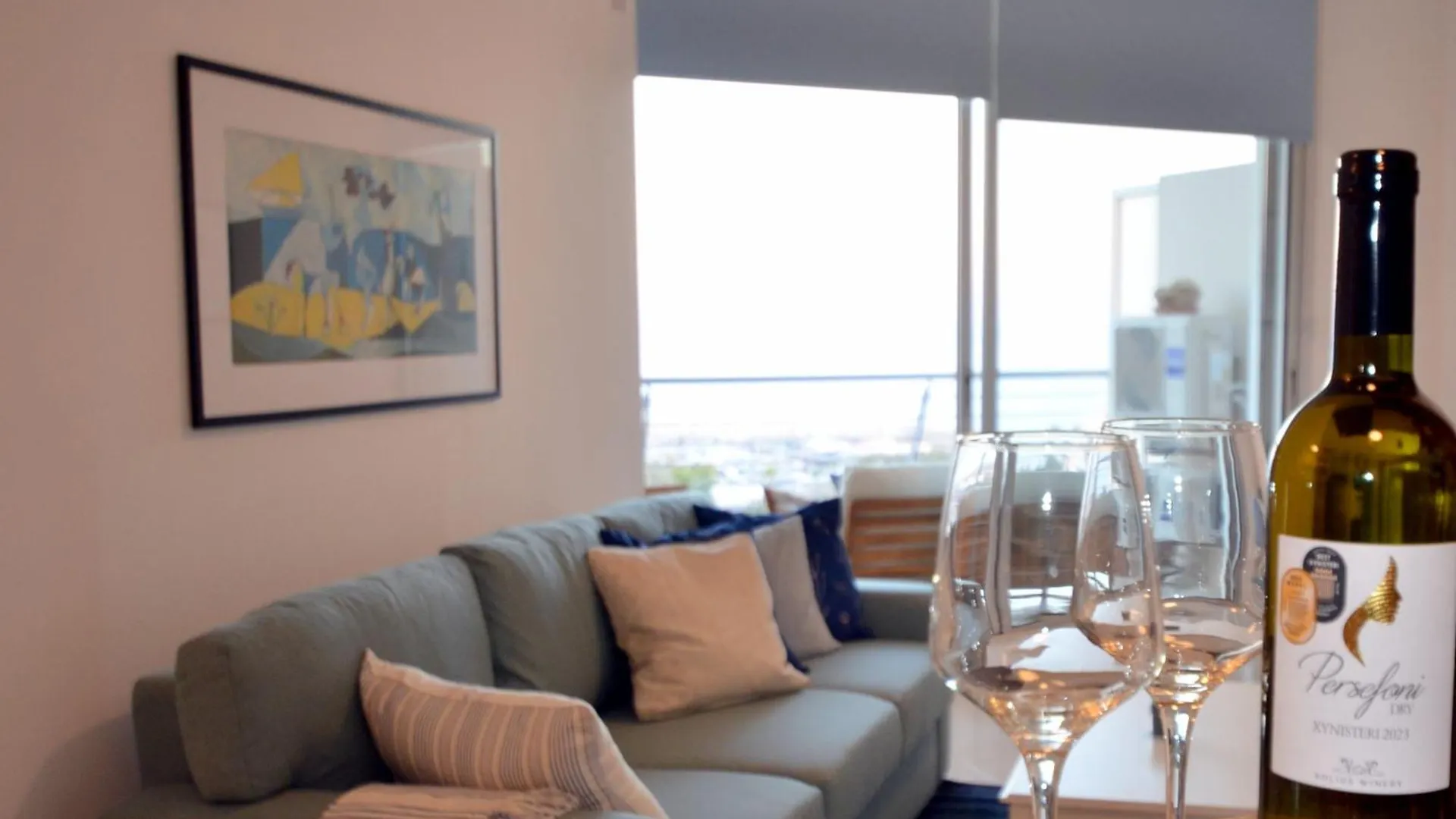 Apartament Awesome Sea & Marina View City Center 1 Bdr Flat Larnaca